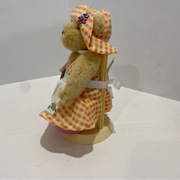 Vintage Muffy Vanderbear Spring Chicks Dress-up Bear Plaid Dress Teddy Bear - Picture 3 of 14